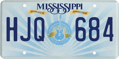 MS license plate HJQ684