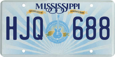 MS license plate HJQ688