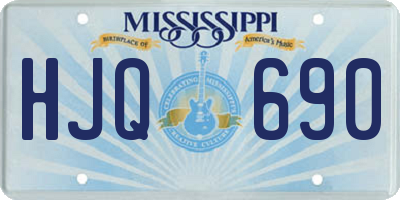 MS license plate HJQ690