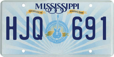 MS license plate HJQ691