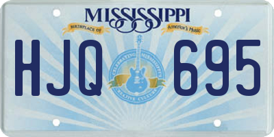 MS license plate HJQ695