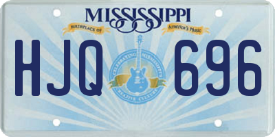MS license plate HJQ696