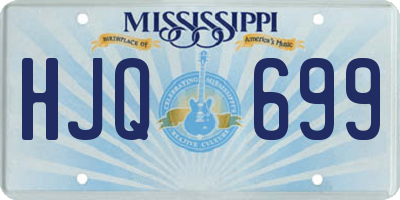 MS license plate HJQ699