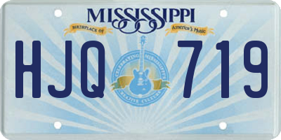 MS license plate HJQ719