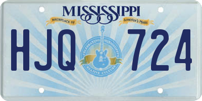 MS license plate HJQ724