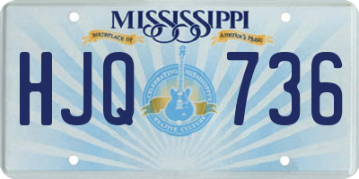 MS license plate HJQ736