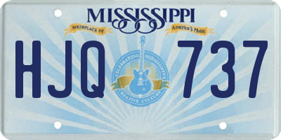 MS license plate HJQ737