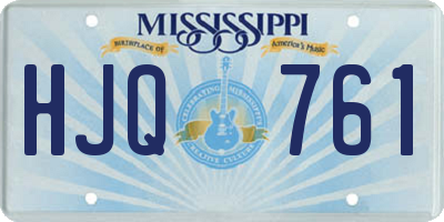 MS license plate HJQ761