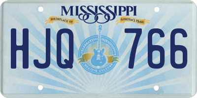 MS license plate HJQ766