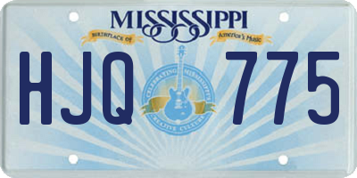 MS license plate HJQ775