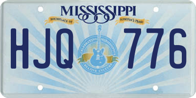 MS license plate HJQ776