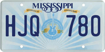 MS license plate HJQ780
