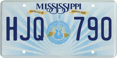 MS license plate HJQ790