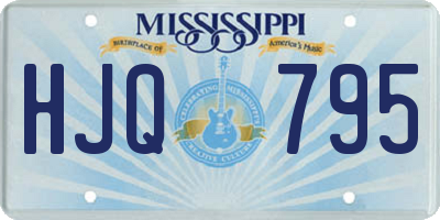 MS license plate HJQ795