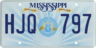MS license plate HJQ797