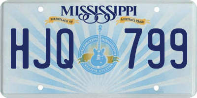 MS license plate HJQ799