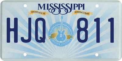 MS license plate HJQ811