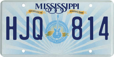 MS license plate HJQ814