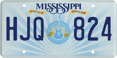MS license plate HJQ824