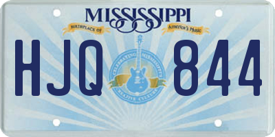 MS license plate HJQ844