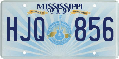 MS license plate HJQ856