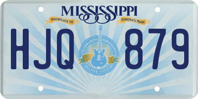 MS license plate HJQ879