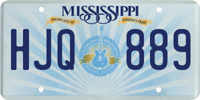 MS license plate HJQ889