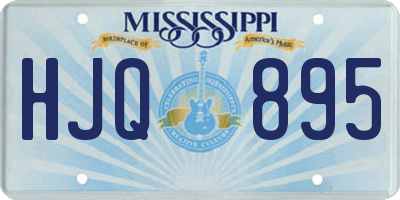 MS license plate HJQ895