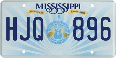MS license plate HJQ896