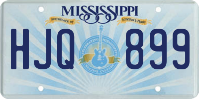 MS license plate HJQ899