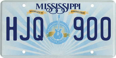 MS license plate HJQ900