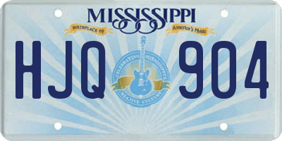 MS license plate HJQ904