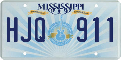 MS license plate HJQ911