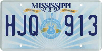 MS license plate HJQ913