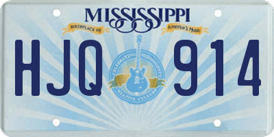 MS license plate HJQ914