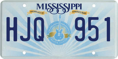 MS license plate HJQ951