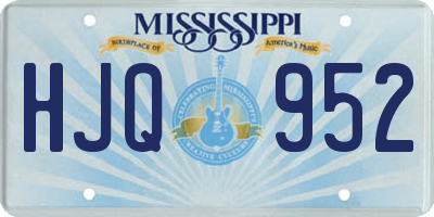 MS license plate HJQ952