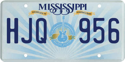 MS license plate HJQ956