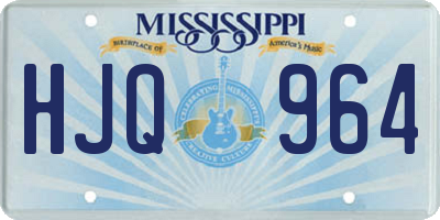 MS license plate HJQ964
