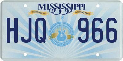 MS license plate HJQ966