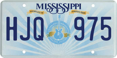 MS license plate HJQ975