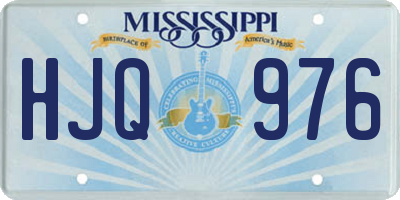 MS license plate HJQ976