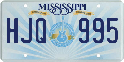 MS license plate HJQ995