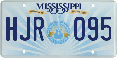 MS license plate HJR095