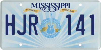MS license plate HJR141