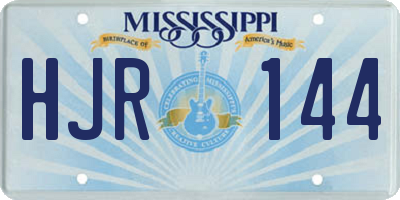 MS license plate HJR144
