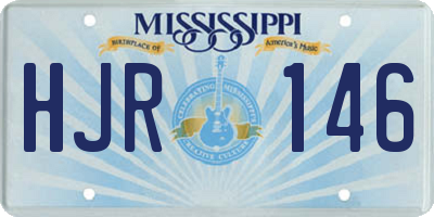 MS license plate HJR146