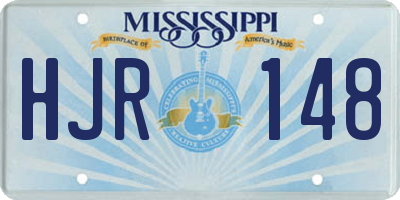 MS license plate HJR148