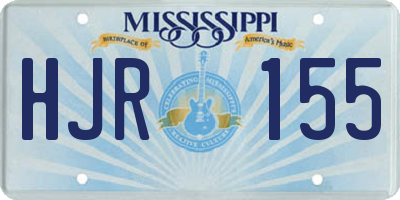 MS license plate HJR155