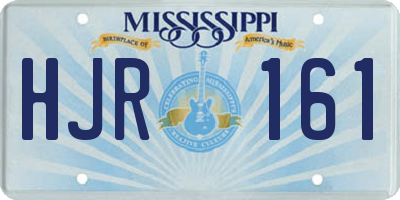 MS license plate HJR161